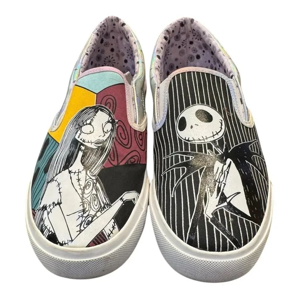 Disney GroundUp Nightmare Before Christmas Jack Skellington Sally Sneakers 10